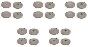 20 Pcs Speaker Pure Copper Spikes Pads Hifi Speaker Box Isolation Floor Stand Feet Cone Base Shoes Pad (Black)