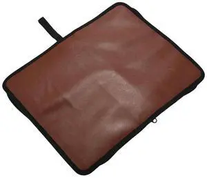 5X 80-Discs Portable Leather Storage Bag Zippered Storage Case For CD DVD Hard Disk Album - Brown