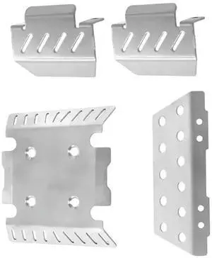 2X Metal Chassis Kit +Axle Cover Kit For 1/8 MJX Allrock 1/8 H8h V1v2 RC Car Parts