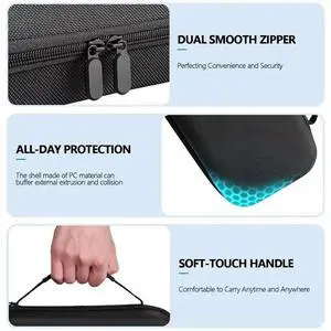 For Nintendo Switch 2 2025,EVA Travel Pouch, 24 Game Cartridges Storage Bag With Hard Shell Protective Case