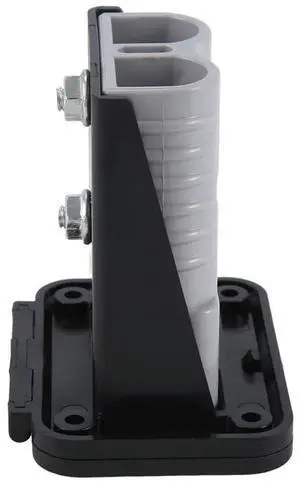 2X Plug Holder For Anderson Plugs 175A Panel Base With Dust Cover High Current Connector Fixing Bracket