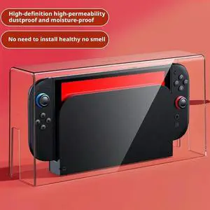 For Switch2 Game Console Transparent Base Box Dustproof Waterproof Acrylic Protective Host Shell Gaming Accessorie