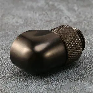 8Pcs 12.9Mm G1/4 Thread 90 Degree Rotary Tube Connector Fitting For Pc Water Cooling Black