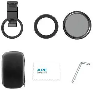 67Mm ND2-ND400 Filter Universal Phone Clip With Threaded Adapter Ring Cold Shoe For 16 15 Galaxy S24