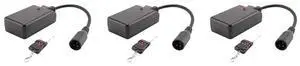 3X 3 Pins XLR Wireless Remote Control Receiver For Smoke Fog Machine DJ Stage Controller Receptor Fogging 400W 900