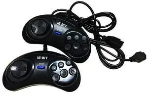 4 Pcs Game Controller For SEGA Genesis For 16 Bit Handle Controller 6 Button Gamepad For SEGA MD Game Accessories