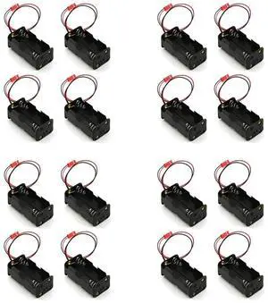 16Pack 6V 4XAA Container Case Holder Pack Box JST Plug Receiver For HSP Redcat 1/8 1/10 RC Nitro Power Car
