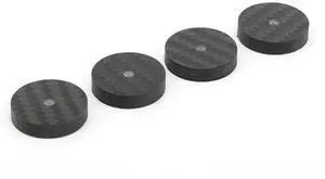 6X Carbon Fiber Speaker Isolation 40X10mm Spikes Base Pad Speaker Stand Feet Hifi AMP Speaker Pad