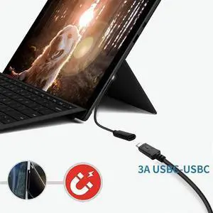 4X Nylon Braided For Surface Connect To USB-C Charging Cable For Surface Pro7 Go2 Pro6 5/4/3 Surface Laptop Book 4X Nylon Braided For Surface Connect To USB-C Charging Cable For Surface Pro7 Go2 Pro6 5/4/3 Surface Laptop Book