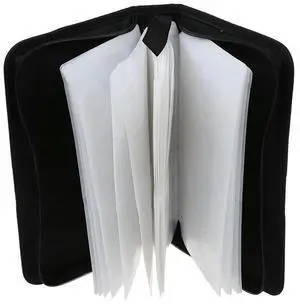 5X 80 VCD DVD CD Faux Leather Case Storage Holder Organizer Black