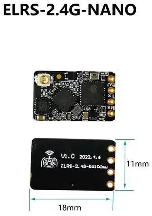 2X ELRS Nano 2.4G Receiver Expresslrs Long Range Receiver For RC FPV Traversing Drones Parts