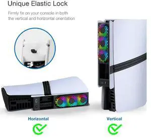 ForSlim/Pro Cooling Fan With LED Light- Quiet Efficient Cooling System 3 Fan Speeds USB 3.0 Port For P