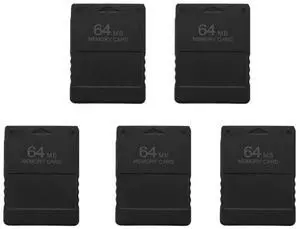 5X 64MB Memory Save Card For 2 PS2 Console Game