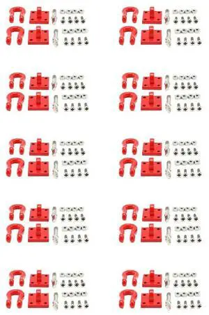 20Pcs Front Rear Bumper Rescue Trailer Hook & Mount Set For Wpl Rc Car Truck Light Weight Cool And Attractive Dura