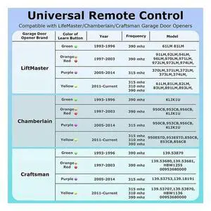 4PCS Garage Door Opener Remote Control For Lift890Max, Garage Door Remote Control 3-Button Mini Key Chain