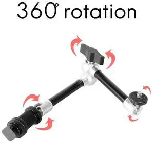 2X 11 Inch Magic Arm Strange Hand For LED Light DSLR Rig LCD Monitor