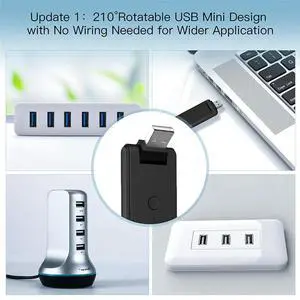 2X Tuya Smart RF IR Remote Control USB Power Smart Home For Air Conditioner TV  TV Support Alexa,Google Hom