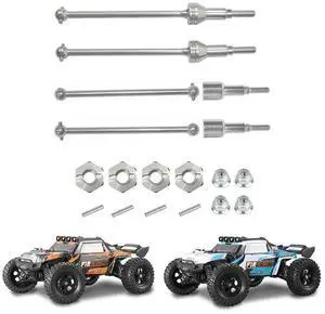 4X Metal Front And Rear Drive Shaft With 12Mm Hex For HBX HAIBOXING 901 901A 903 903A 905 905A 1/12 RC Car Upgrade