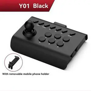 2X Wireless Joystick Controller Arcade Fighting Game Fight Stick Gaming Joystick For ///Switch/PC/Android Bl