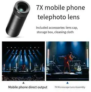 17Mm Thread Phones External Lens 7X Macro 17Mm Telephoto Lens For 17Mm Baseplate Phone Cage