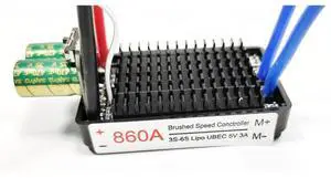 2X High Power 12V-24V Waterproof Bidirectional RC ESC Brush ESC For RC Car And Boat 860A