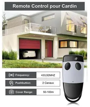 5PCS Garage Door Remote Control 433.92Mhz For CARDIN S449 QZ2 QZ4 TXQ449100 TXQ449200 TXQ449300 Handheld Transmitt