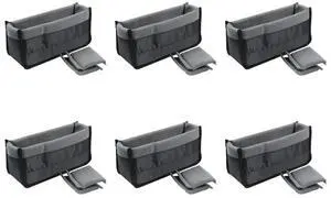 6X Shockproof Dslr Slr Camera Insert Organizer Case Partition Divider Protection Case(Black+Grey)