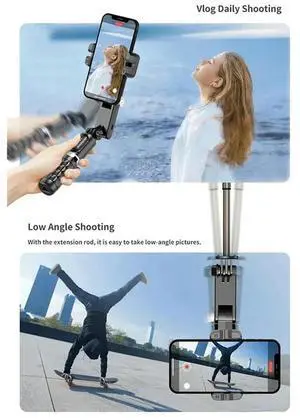 Tripod Stand For Gopro Action Cameras Wireless Foldable Selfie Stick Balance Steady Shooting With Microphone For S