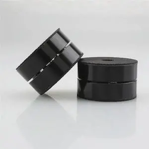 8PCS Hifi Speaker Isolation Feet Cushion Pads Stand Feet 40X23mm Aluminum Vibration Dampener Black