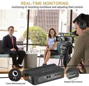 XLR To 3.5Mm Microphone Preamp Amplifier LINKFLEX AD1 Audio Adapter For Smartphone DSLR Cameras Camcorders