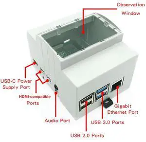 10X For Raspberry Pi 4 Model B ABS Case White Case Protective Case Enclosure For Raspberry Pi 4B