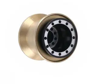8Pcs Brass Clamp Ring Metal 1.0 Wheel Rim Wheel Hub For FMS FCX24 Max Smasher 1/24 RC Crawler Car Upgrade Parts,1