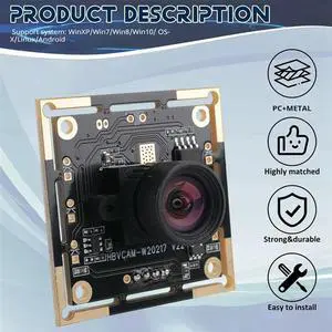 3X OV9732 1MP Camera Module 100 Degree MJPG/YUY2 Adjustable Manual Focus 1280X720 PCB Board With 2M Cable