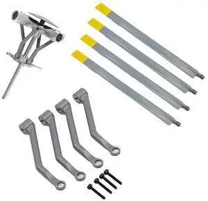 BO-105 Scale RC Helicopter Kit CNC Main Rotor Blades & Head Assembly Precision Upgrade For Pro Drones RC Mod