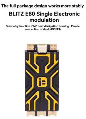 For Iflight BLITZ E80 ESC Iflight BLITZ E80 Single 32Bit ESC 2-8S LIPO ESC Board With CNC Alum Cover For RC FPV Ra