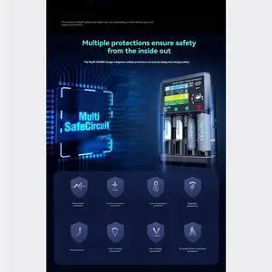 MC5000 Smart Charger PD 3.0 Max 65W Bluetooth APP For Li- HV Life Nimh Nicd Eneloop Nizn RAM LTO Na-