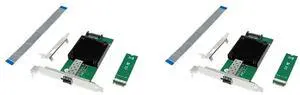 2X Server Network Card M.2 B+M KEY 8-Channel Single-Port 10Gbe SFP Ethernet NIC Network Card For Win10 Freebsd Lin