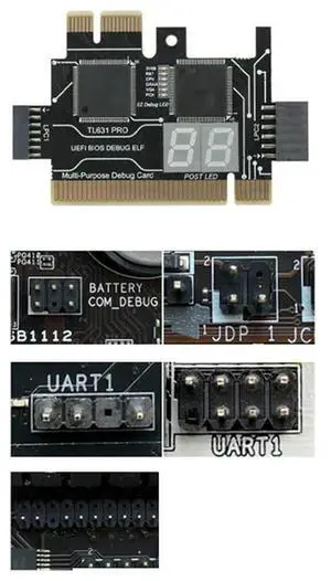 2X Analyzer LPC Debug Card PCI PCI-E Post Test Kit Motherboard Diagnostic Card J04