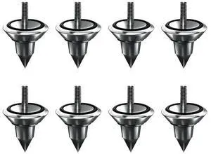 8X HIFI Audio Speaker Amplifier Shock Absorbing Foot Cone Feet Base Nail Isolation Spikes Stand Pad,1PCS M6 Foot N