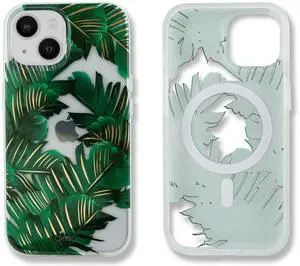 Sonix Case for iPhone 15, 14, 13 | Compatible with MagSafe | 10ft Drop Tested | Bahama Palm Leaves