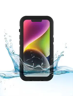 Body Glove Tidal Waterproof Case with Magsafe for iPhone 14 Pro Max Clear/Black