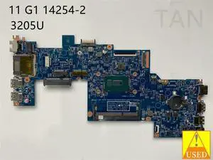 For 11 G1 USEDLaptop Motherboard 809873-501 14254-2 with SR215 3205U CPUFully Tested to Work ly