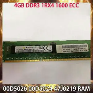Server Memory 00D5026 00D5024 47J0219 PC3L-12800R 4GB DDR3 1RX4 1600 ECC RAM