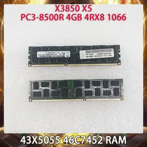 Server Memory 43X5055 46C7452 X3850 X5 PC3-8500R 4GB 4RX8 1066 RAM