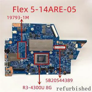 laptop motherboard 5B20S44389 19793-1M FOR Flex 5-14ARE-05 WITHR3-4300U 8G RAM Fully Tested and Works ly