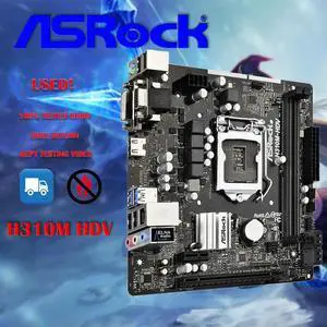 UsedH310M HDV ITX Desktop Motherboard H310 LGA1151 DDR4