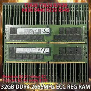 32GB DDR4 2666MHz ECC REG RAM For T5820 T7820 R7920 R430 R440 R530 R540 Server Memory