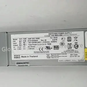 For SUN T5140 5120 X4170 760W Power Supply 7001497-J 300-2143 300-2233 300-2299 AWF-2DC-760W