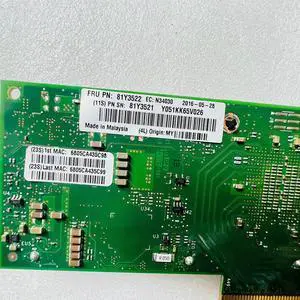 For X710-DA2 Dual 10 Gigabit Fiber Optic Network Card 81Y3522 7ZT7A00537 01DA902