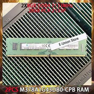 2PCS RAM For 8GB DDR4 2133 2RX8 PC4-2133 PM378A1G43DB0-CPB Desktop Memory